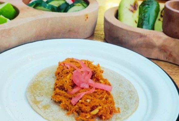 Pork Pibil style taco