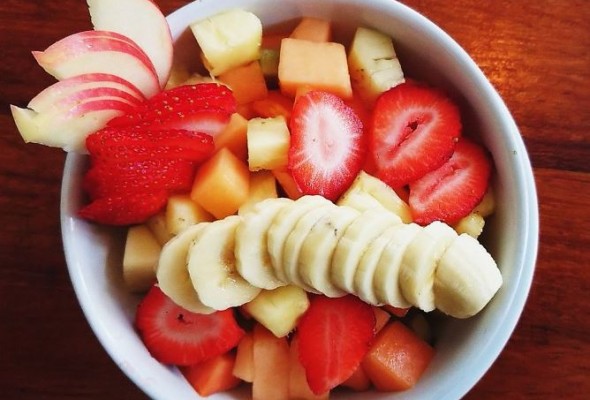 Bowl of fresh seasonal fruit