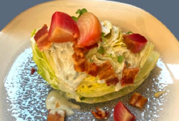 Grilled caesar salad