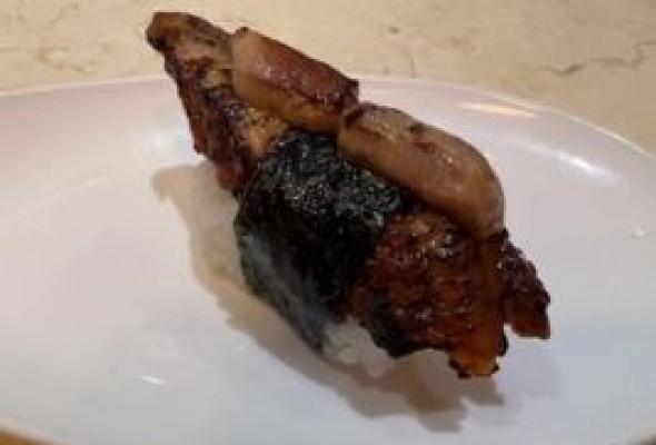 Nigiri Eel with foie gras
