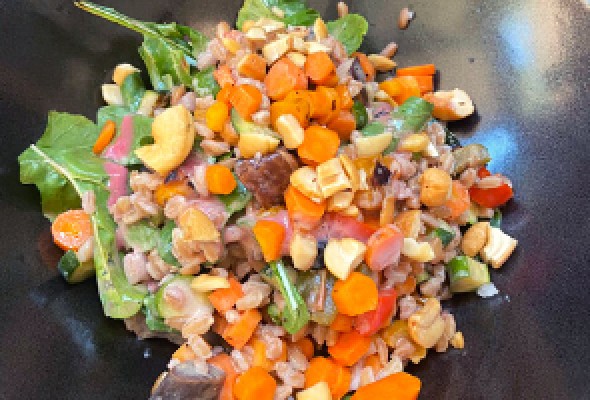 Farro Salad with Vegetables