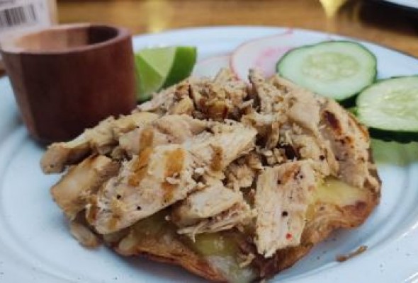 chicken tostada