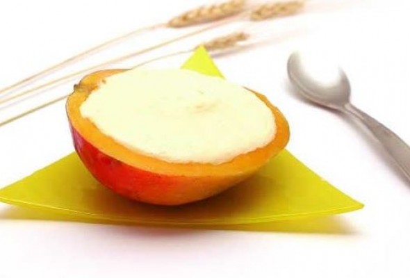 Mango ice cream gourmet