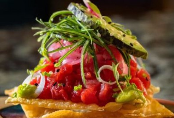 Tuna Tostada