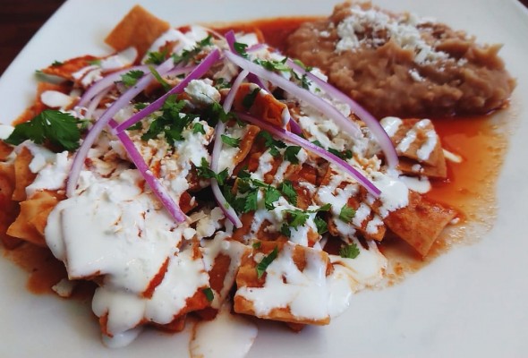 Chilaquiles red or Green sauce